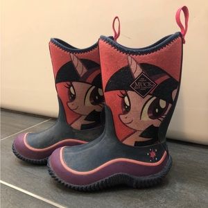 My Little Pony Twilight Sparkle Muck Boots girls size 12